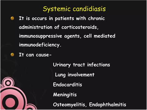 Candidiasis Or Candidosis Ppt