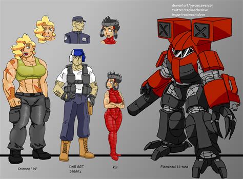 protomech characters (my art)(for a battletech fancomic)(description in comments) : u/geergutz