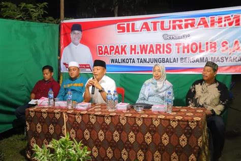 Wali Kota Tanjung Balai H Waris Tholib Silaturahmi Bersama Warga Jalan