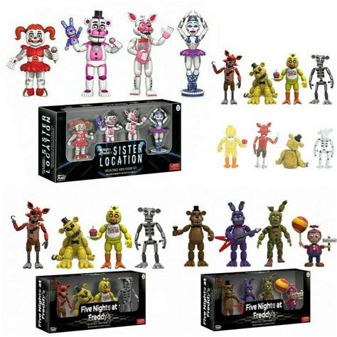 Funko 4 Pçs Set Cinco Noite No Freddy Freddy s Fnaf Figuras De Ação