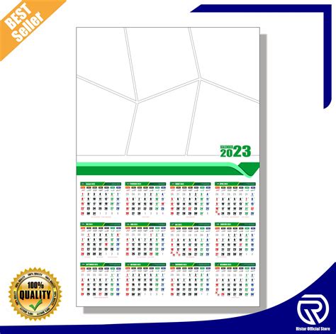 Bisa Cod Part Ii 1lbr Cetak Kalender Dinding 2023 Tema Bola Custom Foto Lazada Indonesia