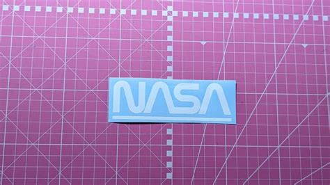 X Nasa Vinyl Sticker Decal Nasa Stickers Nasa Decals X Etsy