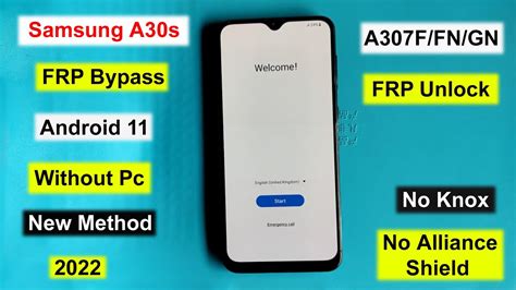 Samsung A30s A307FN FRP Bypass Android 11 Without Pc