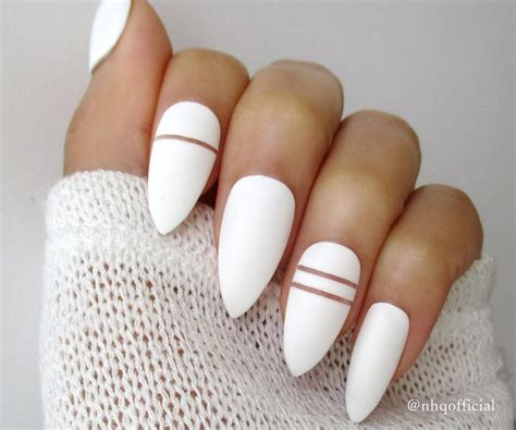 🥇 Uñas Blancas Decoradas 2020【 90 Diseños Imperdibles