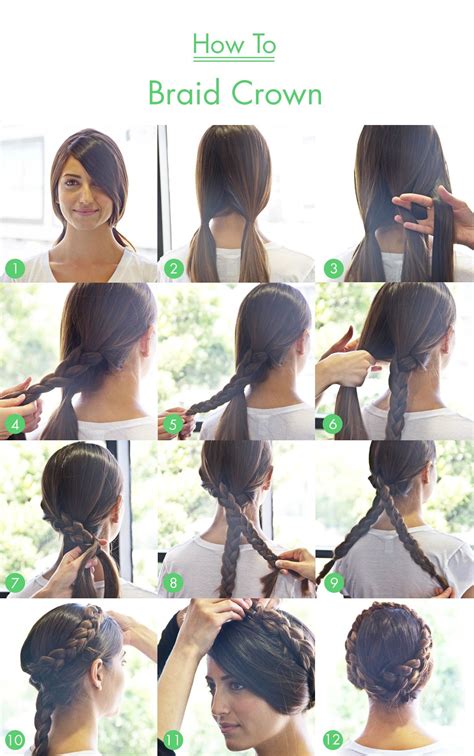 Braided Crown Hairstyle Tutorial