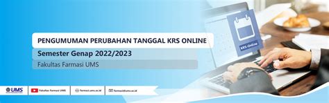 Pengumuman Perubahan Tanggal Krs Online Semester Genap