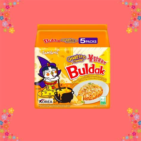 Samyang Quattro Cheese Hot Chicken Flavor Ramen Buldak Halal Full Loose Pack Shopee Malaysia