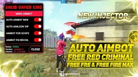 Free Fire Injector Vip 100 Antiban Auto Headshot Free Fire Max