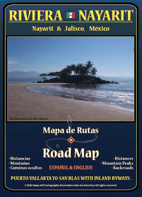 Mapa Jeff Cartography Riviera Nayarit Road Map