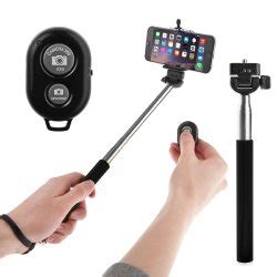 Amazon Yousave Selfie Stab mit Handy Halter und Bluetooth Knopf für