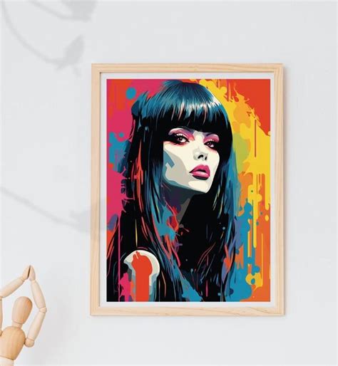 Elvira Halloween Art, Pop-art, Printable Wall Art, Digital Download ...