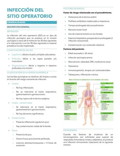 Infeci N Del Sitio Operatorio Iso Medical Studs Udocz