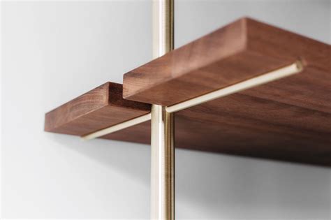 Brass Rail Shelving By Ryan Taylor For Object Interface Shelves Furniture Design Milk