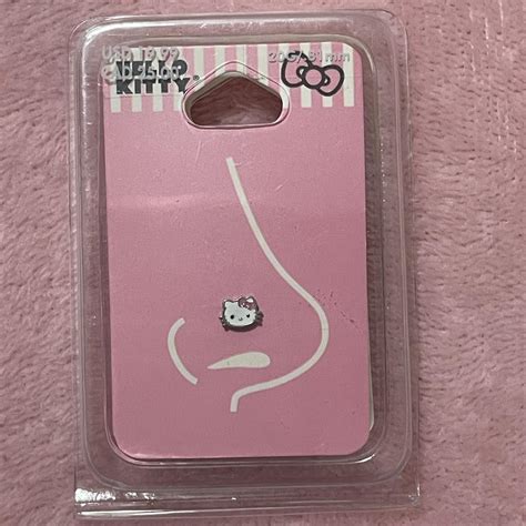 Hello Kitty Nose Piercing 081 Mm Stainless Steal Depop