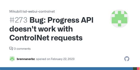 Bug Progress Api Doesn T Work With Controlnet Requests Issue