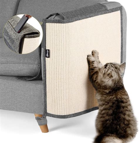 Navaris 2x Cat Scratch Mats Sofa Shield Natural Sisal Furniture