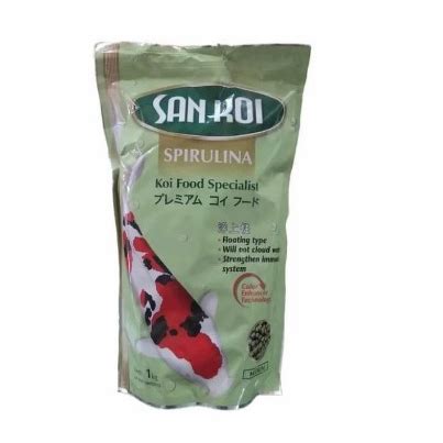 Jual Sankoi Spirulina 1 KG Pelet Ikan Makanan Ikan Koi San Koi