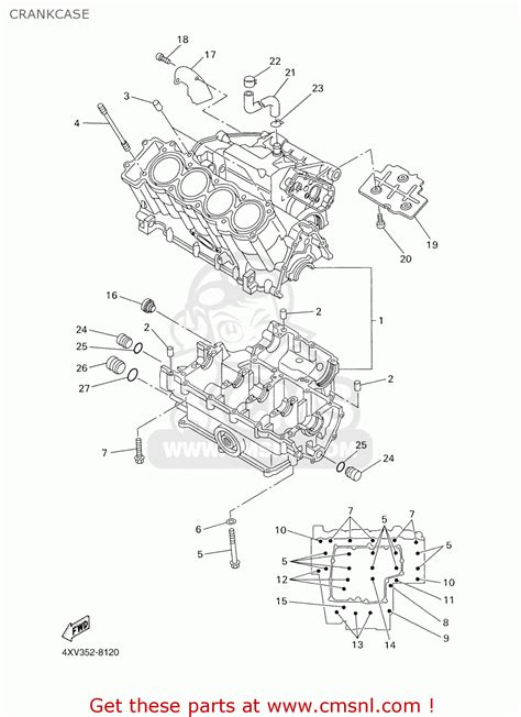 Yamaha Yzf R1 1998 4xv1 England 184xv 300e2 Crankcase Buy Original