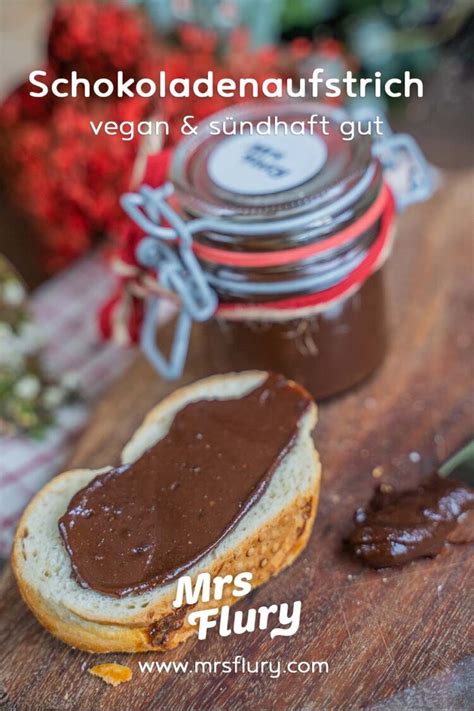 Gesunde Schokoladencreme Nutella Vegan Mrs Flury Rezept