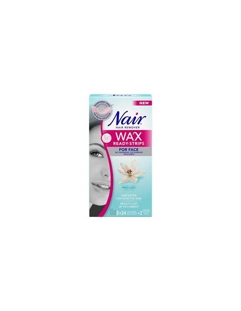 Nair Wax Ready Strips for Face White Lily