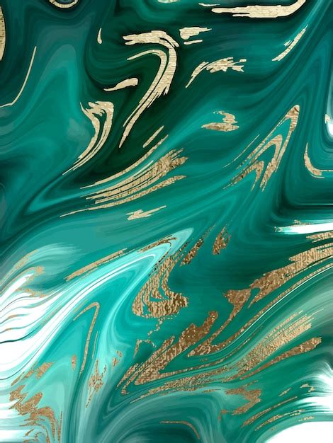 Premium Vector Green Marble And Gold Abstract Background Texture