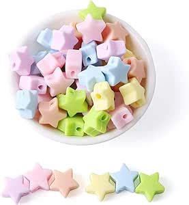 Amazon co jp Promise Babe シリコンビーズ 星の形 mm 個 キャンディー色 手芸用品 DIY部品 ハンドメイド 手作りジュエリー ギフト プレゼント ホビー