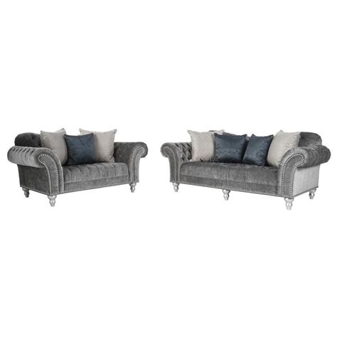 Laura Gray Living Room Set El Dorado Furniture