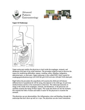 Fillable Online Upper Gi Endoscopy Fax Email Print Pdffiller