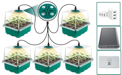 Btonge Nouveau Pi Ces Kit Mini Serre Pour Plantes Avec Lumi Re