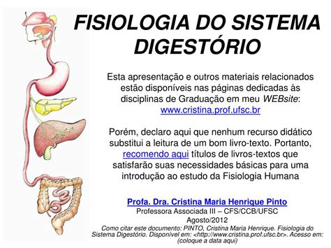 Ppt Fisiologia Do Sistema Digest Rio Powerpoint Presentation Free