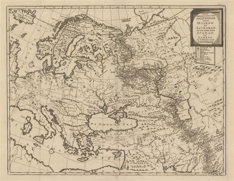 Isaac Tirion Trade Route Map Of Europe 1750 C The Map House