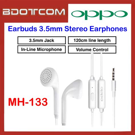 Oppo Mh 133 35mm Stereo Earphone With Built In Microphone And Volume