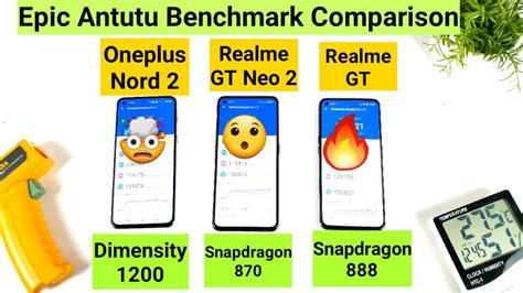 Oneplus Nord Vs Realme Gt Neo Vs Realme Gt Antutu Test Comparison