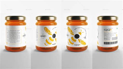 20+ Beautiful Honey Bottle Mockup PSD Templates - Mockup Den