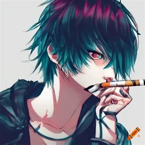 Image Of An Anime Character Smoking A Cigarette On Craiyon