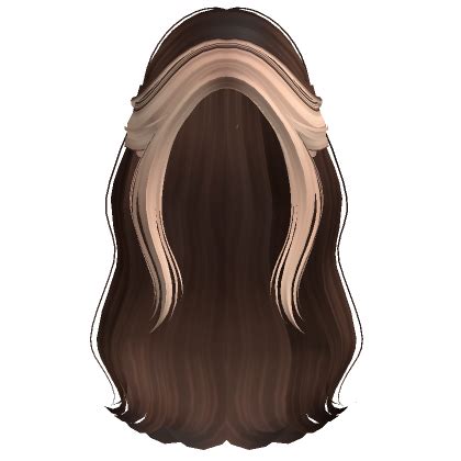 Long Half Up Half Down Hair Brown Blonde Roblox