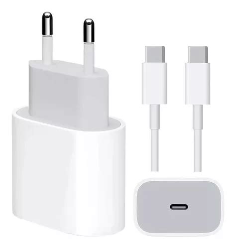 Kit Carregador Turbo 20w Fonte Phone 12 E Cabo Usb Tipo C MercadoLivre