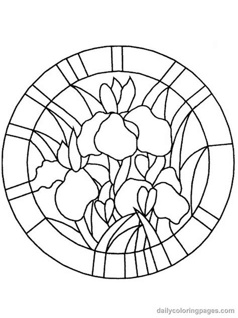 Stained Glass Window Coloring Pages Download And Print For Free