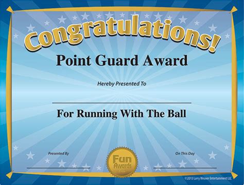 Funny Sports Awards Free Printable Sports Award Certificates