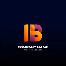 Ib Initial Natural Logo Royalty Free Vector Image