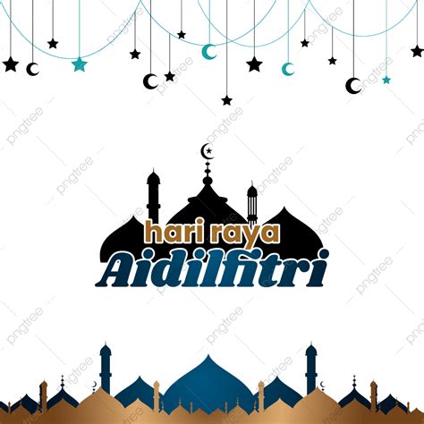 Hari Raya Banner Vector PNG Images Hari Raya Aidifitri Mosque Islam