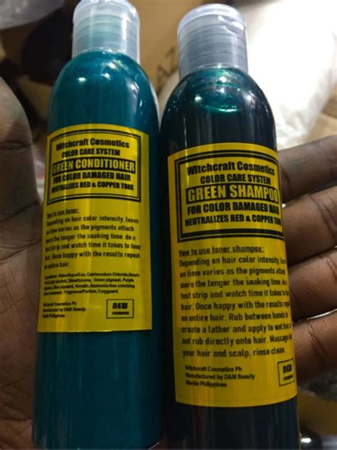 Green Shampoo Red Toner For Copper Reddish Discolored Over Processed