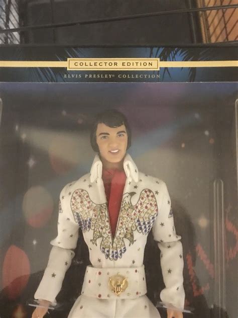 Elvis Presley Doll White Eagle Jumpsuit Mattel 2000 Timeless Treasures Nib 1913476486