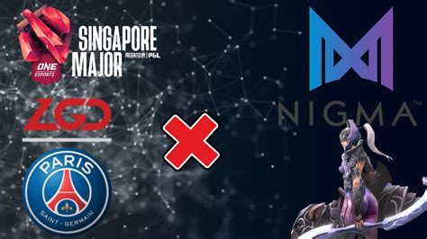 Nigma Vs Psg Lgd One Esports Singapore Major Dota Youtube