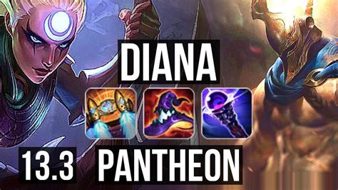 Diana Vs Panth Mid M Mastery Solo Kills Games