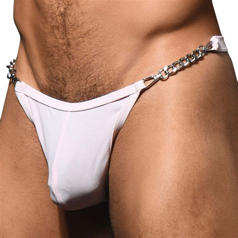 Andrew Christian String Almost Naked Unleashed Chain Rose INDERWEAR