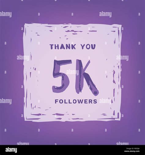 K Followers Thank You Square Banner Ultra Violet Palette Colors