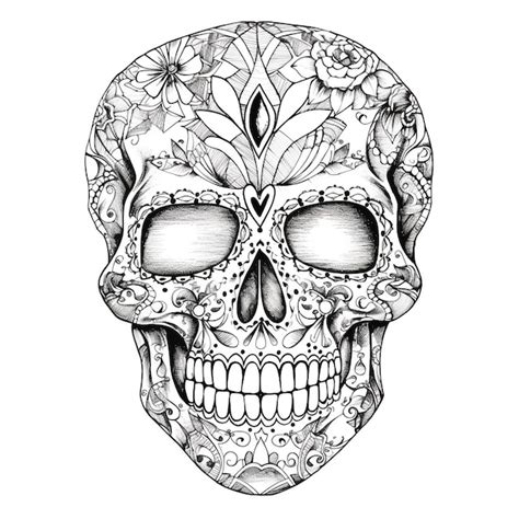 Scary Skull Coloring Pages