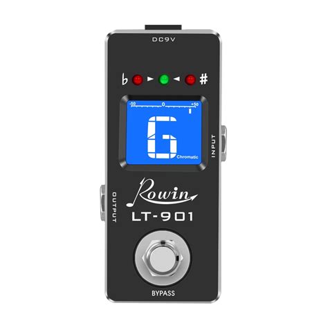 Rowin Guitar Tuner Pedal High Precision Chromatic Tuner With Lcd Display For Guitar Bass Voline