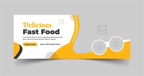 Food Menu And Restaurant Facebook Cover Template And Web Banner